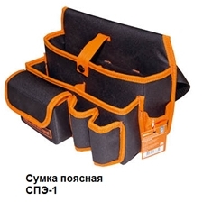 TDM ELECTRIC SQ1032-0101 Сумка-пояс СПЭ-1, 10 карманов, (280х220х170 мм), «Алмаз» TDM